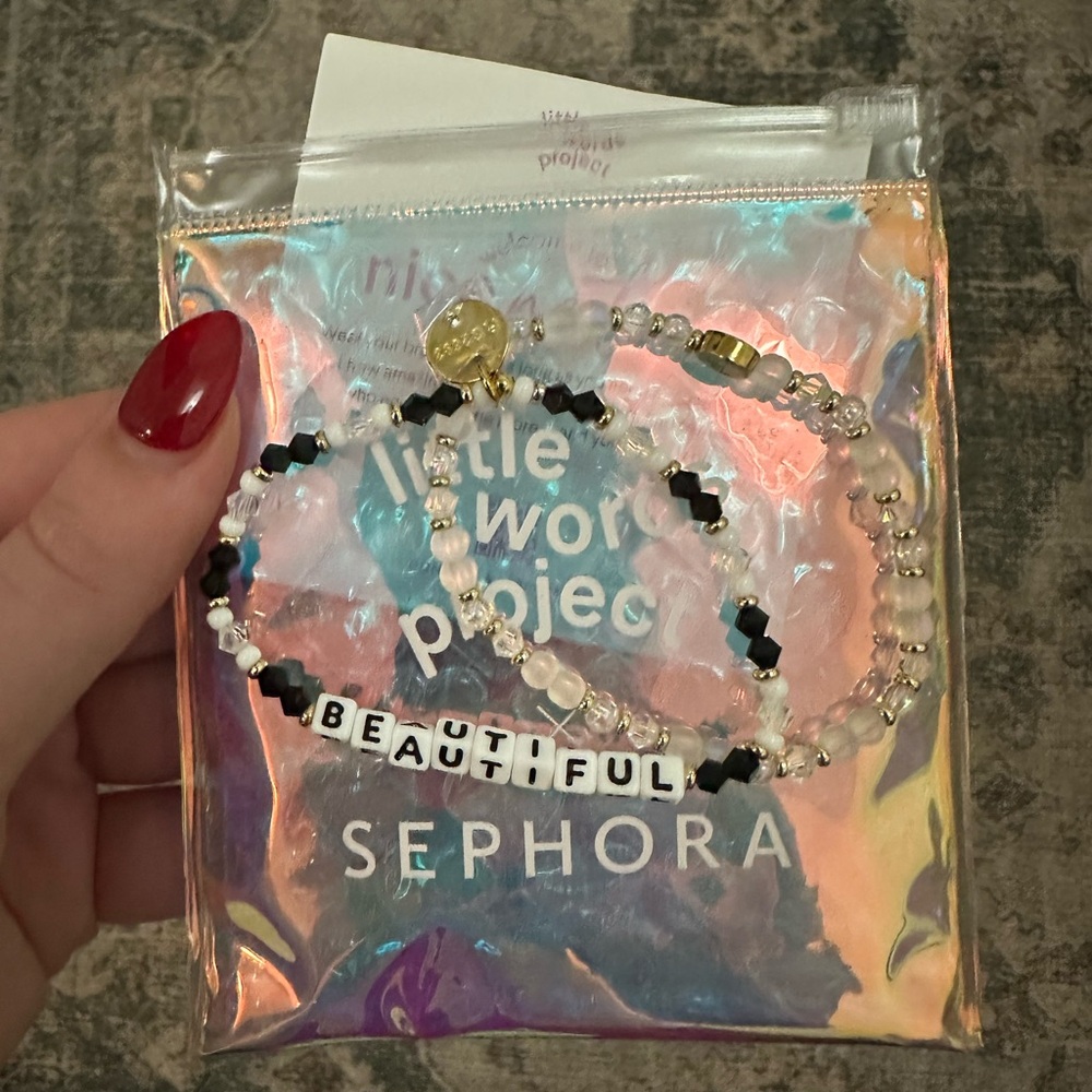 Little Words Project x Sephora bracelets